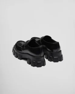 Hombre Prada MOCASINES^Mocasines Monolith En Piel Cepillada