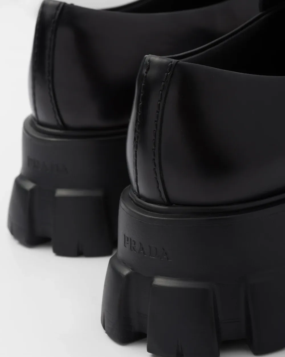 Hombre Prada MOCASINES^Mocasines Monolith En Piel Cepillada