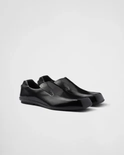 Hombre Prada MOCASINES^Mocasines Razor De Piel Cepillada