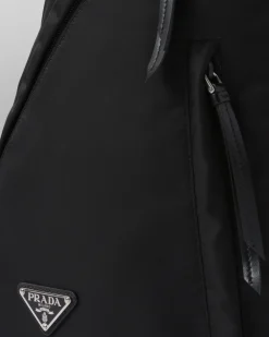 Mujer/Hombre Prada COLECCIÓN MASCULINA|MOCHILAS Y RIÑONERAS^Mochila De Piel Y Re-nylon