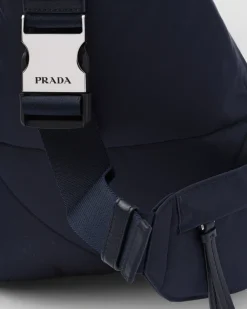 Hombre Prada COLECCIÓN MASCULINA|MOCHILAS Y RIÑONERAS^Mochila De Piel Y Re-nylon