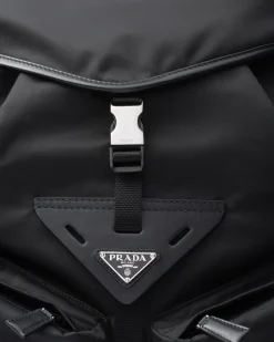 Hombre Prada COLECCIÓN MASCULINA|MOCHILAS Y RIÑONERAS^Mochila De Piel Y Re-nylon