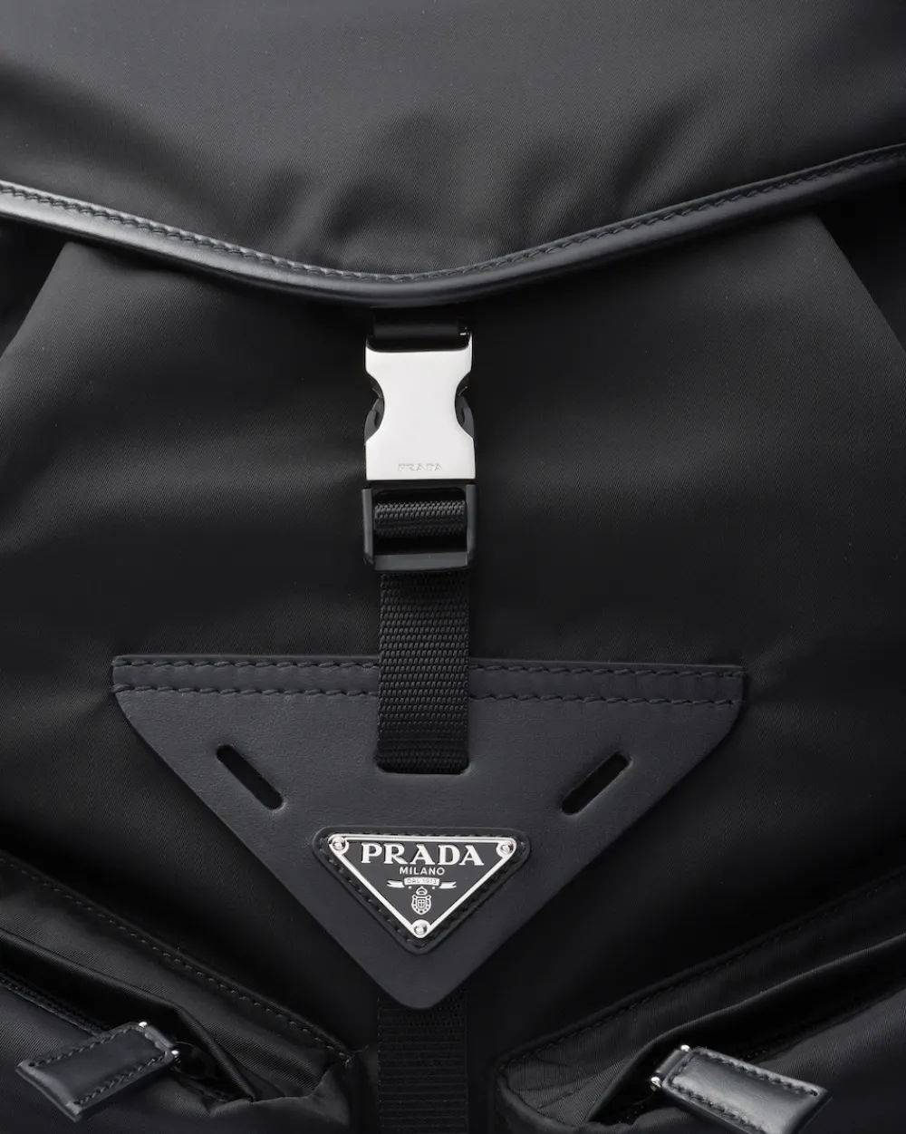 Hombre Prada COLECCIÓN MASCULINA|MOCHILAS Y RIÑONERAS^Mochila De Piel Y Re-nylon