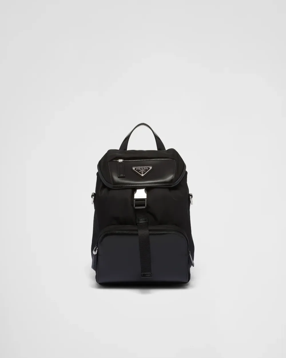Hombre Prada MOCHILAS Y RIÑONERAS^Mochila De Re-nylon Y Piel Cepillada
