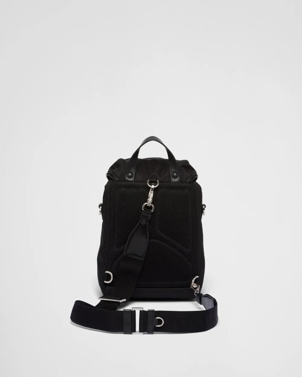 Hombre Prada MOCHILAS Y RIÑONERAS^Mochila De Re-nylon Y Piel Cepillada