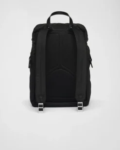 Hombre Prada MOCHILAS Y RIÑONERAS^Mochila De Re-nylon Y Piel Cepillada