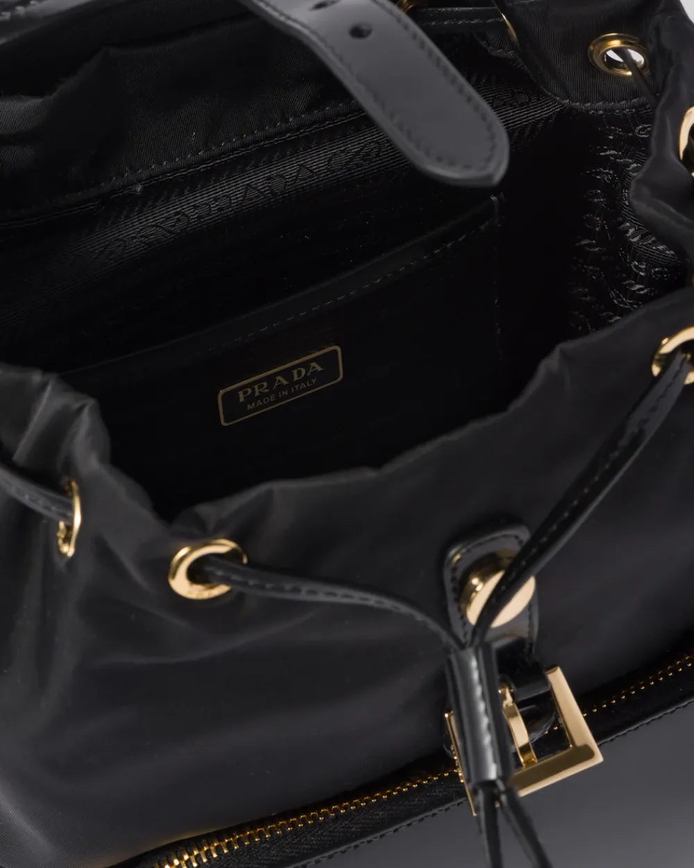 Mujer Prada MOCHILAS Y RIÑONERAS|MOCHILAS Y RIÑONERAS^Mochila De Re-nylon Y Piel Cepillada