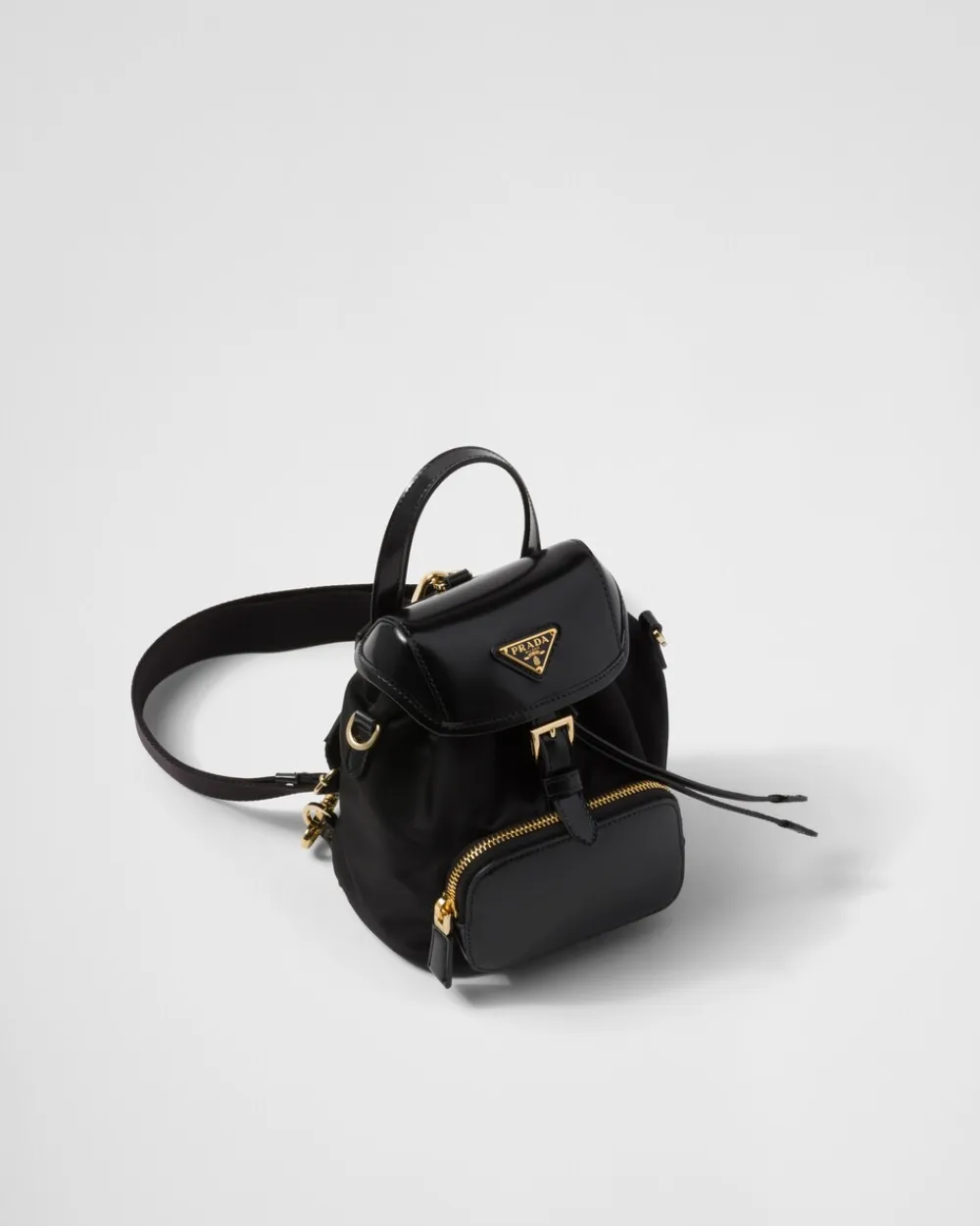 Mujer Prada MOCHILAS Y RIÑONERAS|MOCHILAS Y RIÑONERAS^Mochila De Re-nylon Y Piel Cepillada