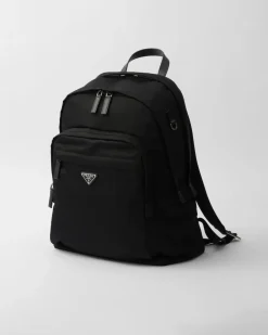 Mujer/Hombre Prada COLECCIÓN MASCULINA|MOCHILAS Y RIÑONERAS^Mochila De Re-nylon Y Piel Saffiano