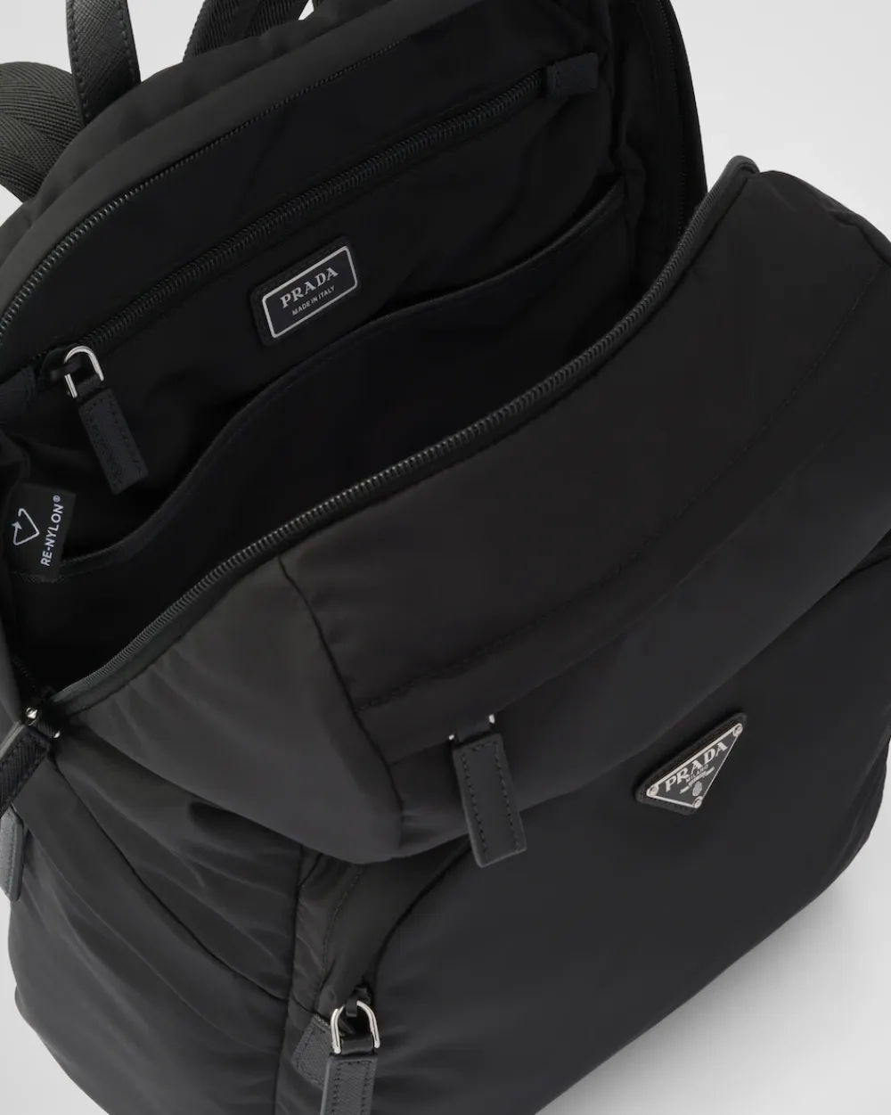 Mujer/Hombre Prada COLECCIÓN MASCULINA|MOCHILAS Y RIÑONERAS^Mochila De Re-nylon Y Piel Saffiano