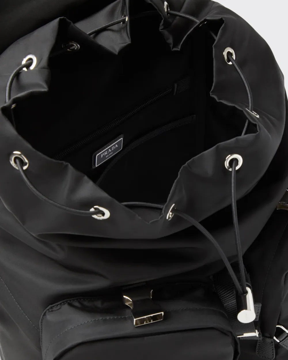 Hombre Prada COLECCIÓN MASCULINA|MOCHILAS Y RIÑONERAS^Mochila De Re-nylon Y Piel Saffiano