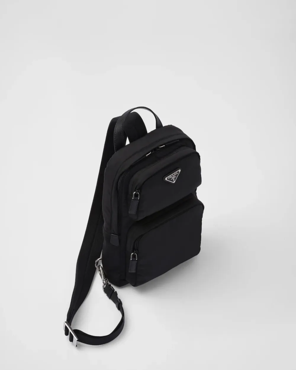 Hombre Prada COLECCIÓN MASCULINA|MOCHILAS Y RIÑONERAS^Mochila De Re-nylon Y Piel Saffiano