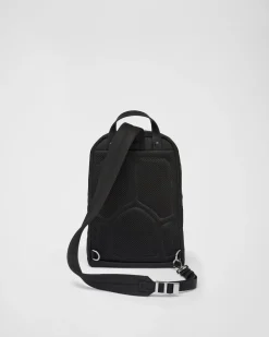 Hombre Prada COLECCIÓN MASCULINA|MOCHILAS Y RIÑONERAS^Mochila De Re-nylon Y Piel Saffiano