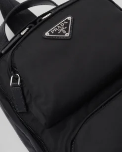 Hombre Prada COLECCIÓN MASCULINA|MOCHILAS Y RIÑONERAS^Mochila De Re-nylon Y Piel Saffiano