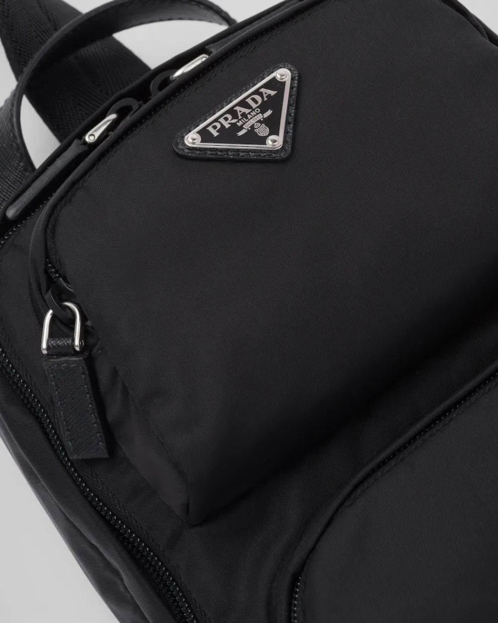 Hombre Prada COLECCIÓN MASCULINA|MOCHILAS Y RIÑONERAS^Mochila De Re-nylon Y Piel Saffiano