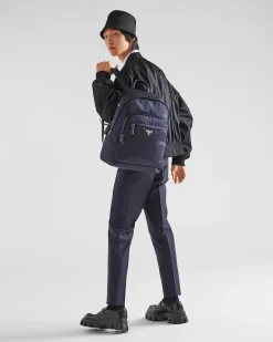 Hombre Prada COLECCIÓN MASCULINA|MOCHILAS Y RIÑONERAS^Mochila De Re-nylon Y Piel Saffiano