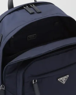 Hombre Prada COLECCIÓN MASCULINA|MOCHILAS Y RIÑONERAS^Mochila De Re-nylon Y Piel Saffiano