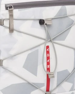 Hombre Prada BOLSOS Y ACCESORIOS^Mochila De Tejido Técnico Estampado