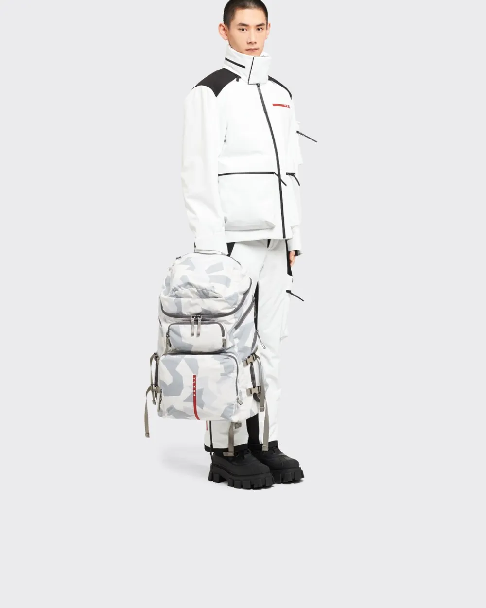 Hombre Prada BOLSOS Y ACCESORIOS^Mochila Para Botas De Esquí De Tejido Técnico