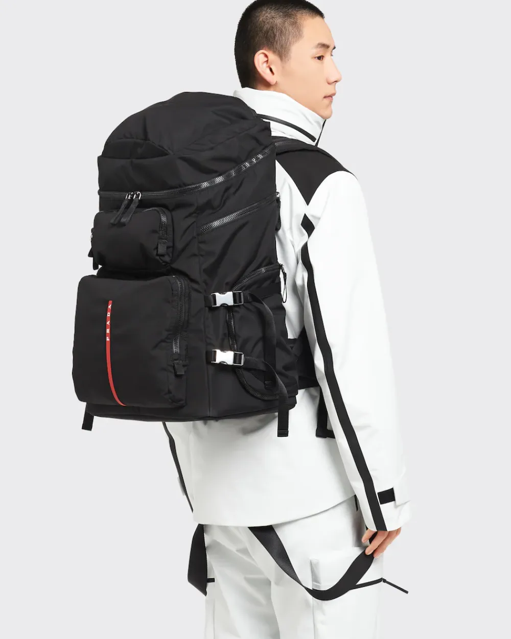 Hombre Prada BOLSOS Y ACCESORIOS^Mochila Para Botas De Esquí En Tejido Técnico