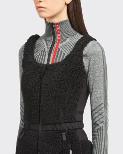 Mujer Prada ROPA^Mono Corto De Doble Forro Polar