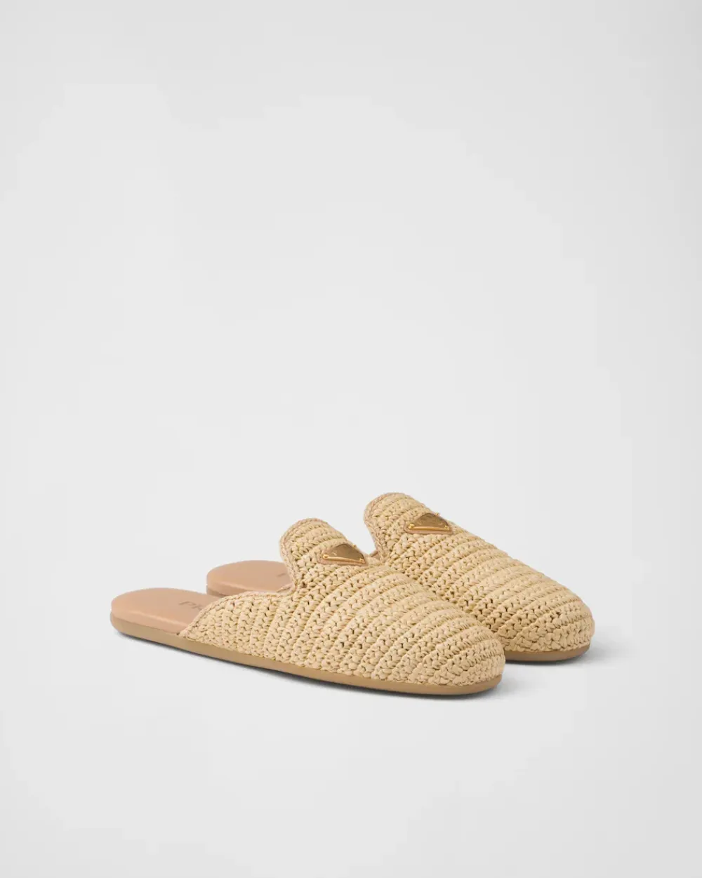 Mujer Prada PANTUFLAS Y CHINELAS^Mules De Tejido Trenzado
