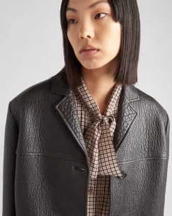 Mujer Prada ROPA DE PIEL^Nappa Leather Jacket