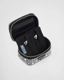 Mujer Prada BOLSAS Y ACCESORIOS DE VIAJE^Neceser Para Joyas De Satén Con Cristales