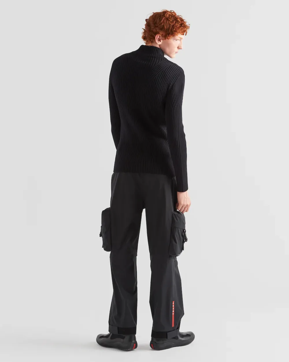 Hombre Prada ROPA^Pantalón Modular En Tejido Técnico