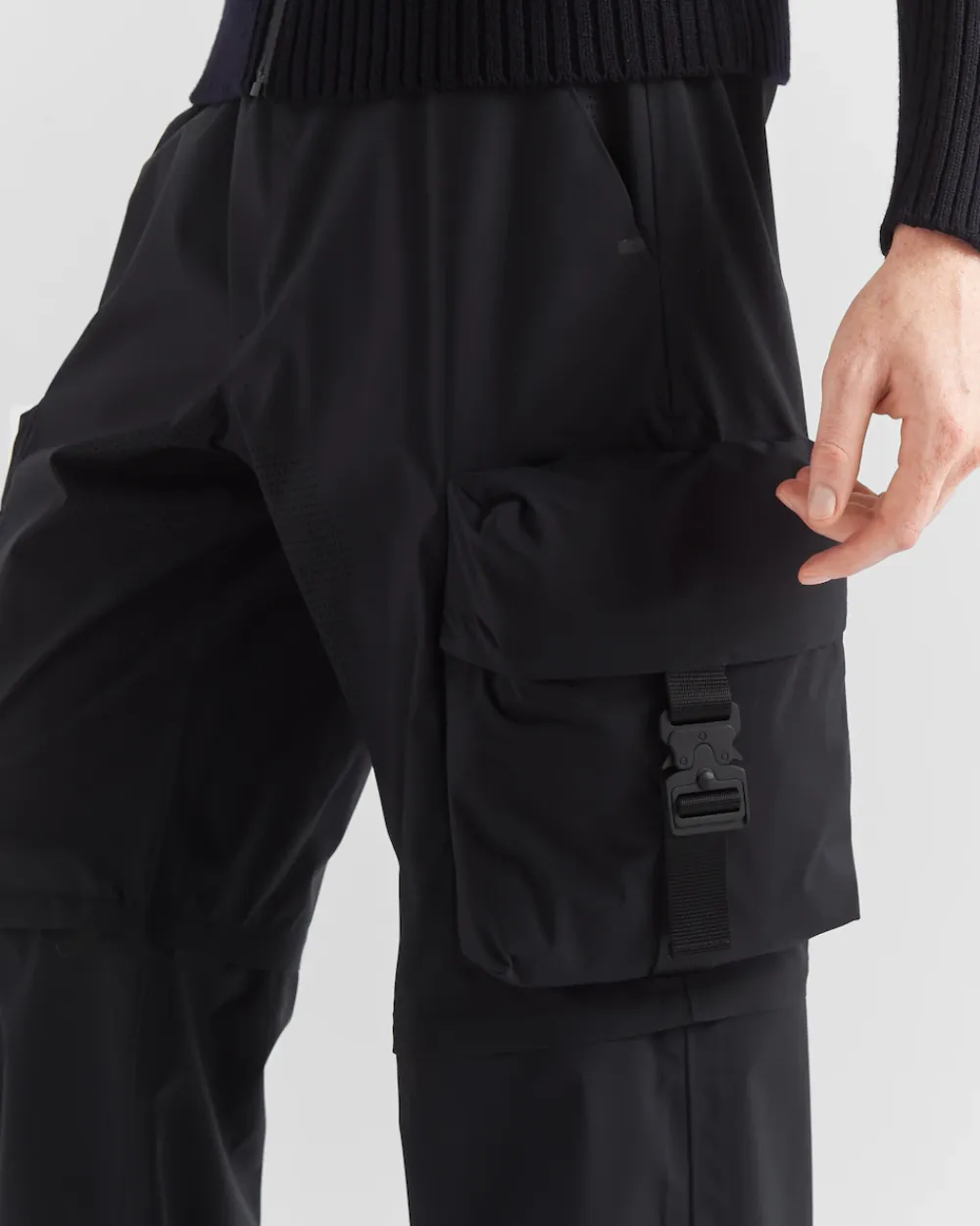 Hombre Prada ROPA^Pantalón Modular En Tejido Técnico