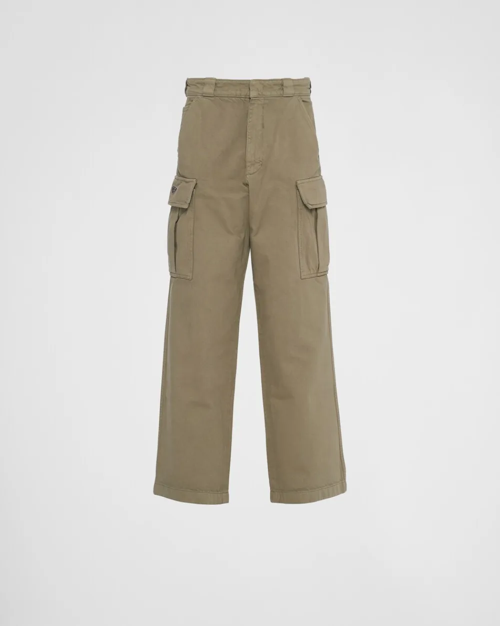 Hombre Prada TEJIDO VAQUERO^Pantalones Cargo En Bull Denim
