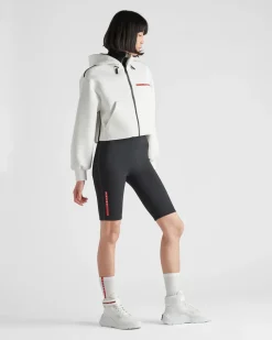 Mujer Prada ROPA^Pantalones Ciclista Cortos De Punto Double