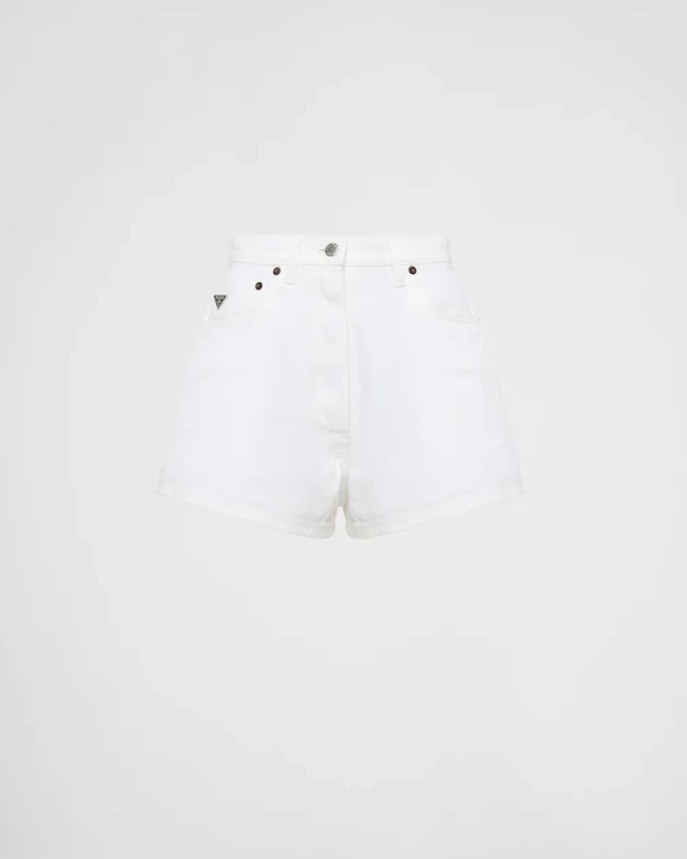 Mujer Prada TEJIDO VAQUERO^Pantalones Cortos De Bull Denim