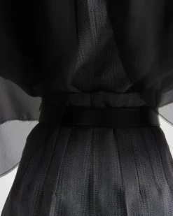 Mujer Prada PANTALONES LARGOS Y CORTOS^Pantalones Cortos De Lana Con Raya Diplomática