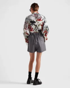 Hombre Prada PANTALONES Y BERMUDAS^Pantalones Cortos De Lana Y Mohair