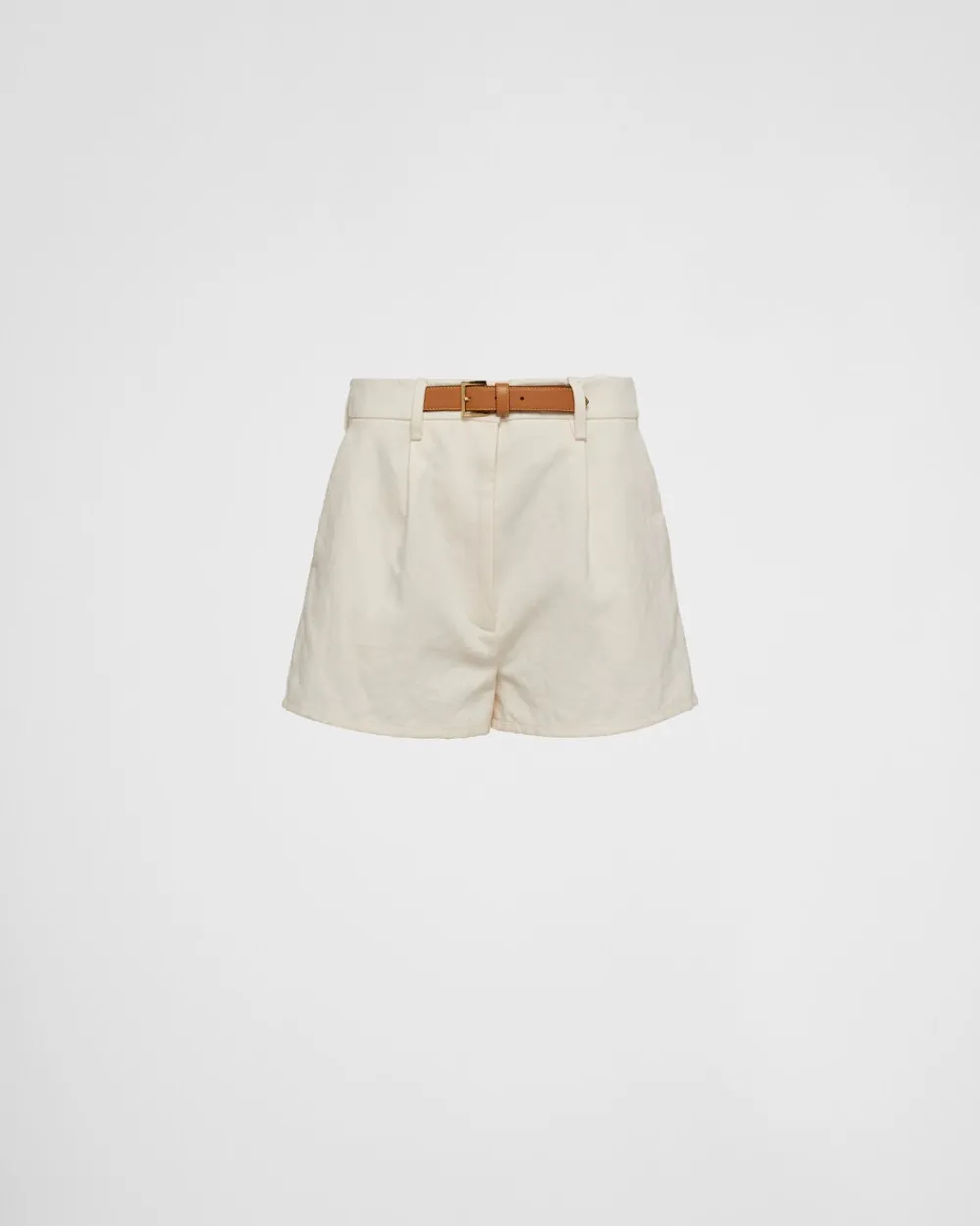 Mujer Prada PANTALONES LARGOS Y CORTOS^Pantalones Cortos De Lona