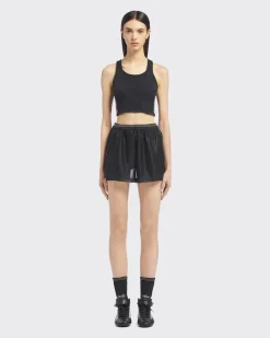 Mujer Prada ROPA^Pantalones Cortos De Malla