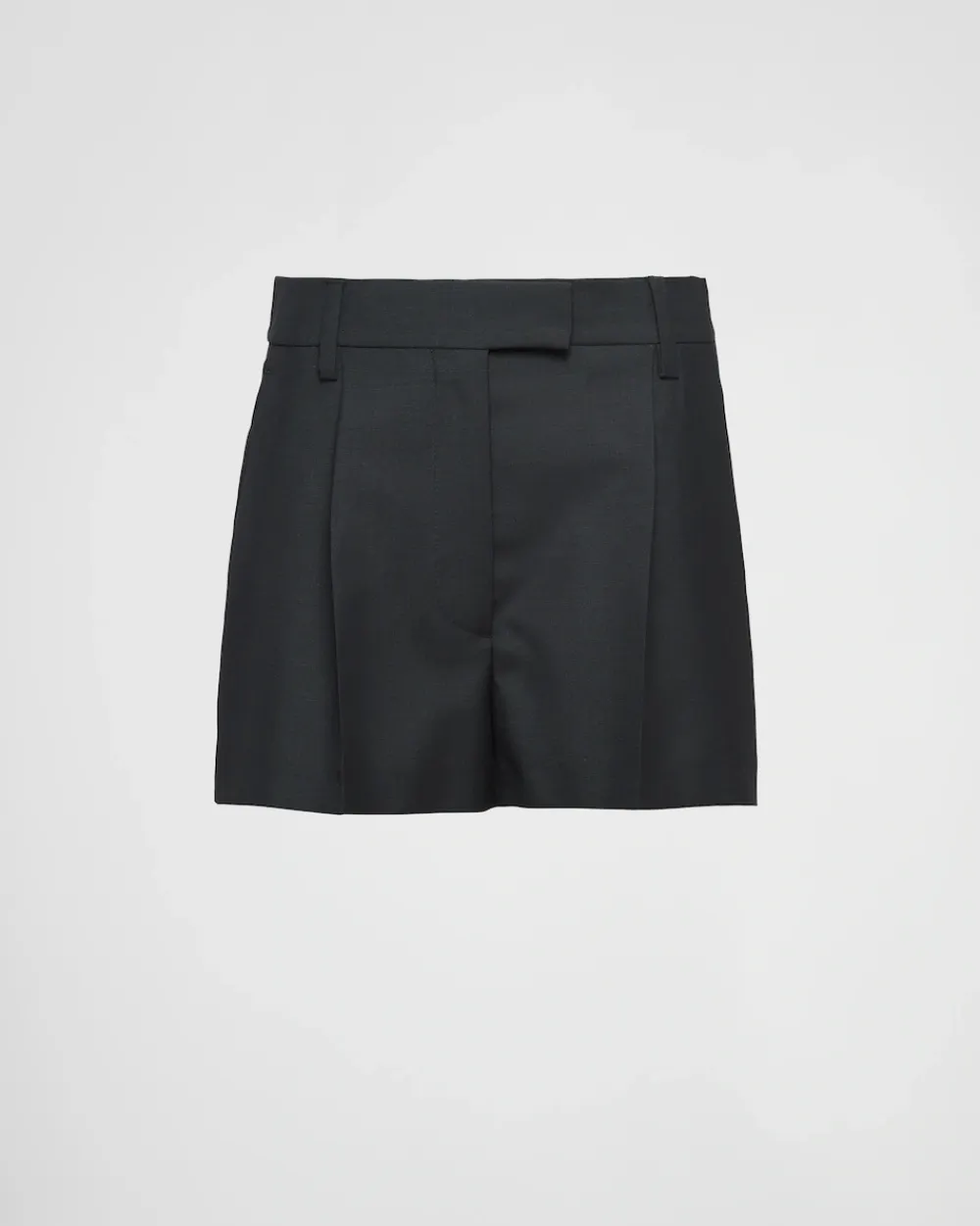 Mujer Prada PANTALONES LARGOS Y CORTOS^Pantalones Cortos De Mohair Ligero