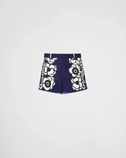 Hombre Prada PANTALONES Y BERMUDAS^Pantalones Cortos De Popelín