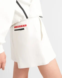 Mujer Prada ROPA^Pantalones Cortos De Punto Double
