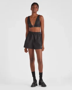 Mujer Prada COLECCIÓN FEMENINA|PANTALONES LARGOS Y CORTOS^Pantalones Cortos De Re-nylon