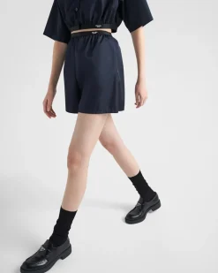 Mujer Prada COLECCIÓN FEMENINA|PANTALONES LARGOS Y CORTOS^Pantalones Cortos De Re-nylon
