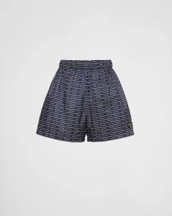 Mujer Prada COLECCIÓN FEMENINA|PANTALONES LARGOS Y CORTOS^Pantalones Cortos De Re-nylon