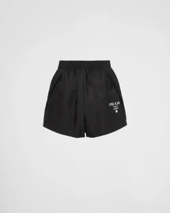Mujer Prada COLECCIÓN FEMENINA|PANTALONES LARGOS Y CORTOS^Pantalones Cortos De Re-nylon