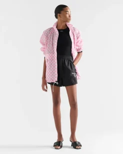 Mujer Prada COLECCIÓN FEMENINA|PANTALONES LARGOS Y CORTOS^Pantalones Cortos De Re-nylon