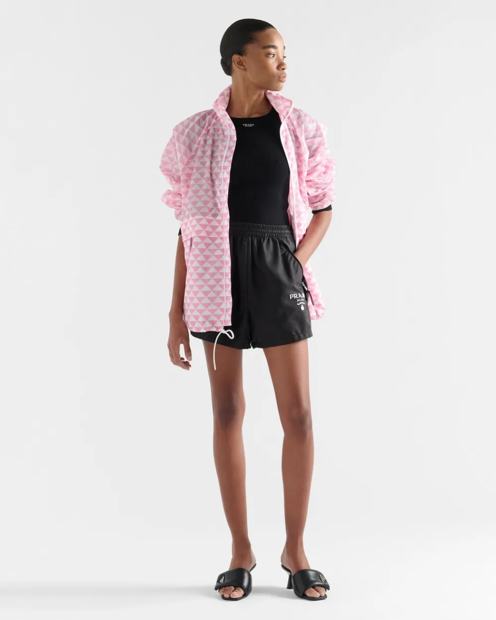 Mujer Prada COLECCIÓN FEMENINA|PANTALONES LARGOS Y CORTOS^Pantalones Cortos De Re-nylon