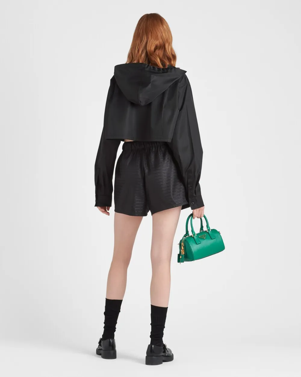 Mujer Prada COLECCIÓN FEMENINA|PANTALONES LARGOS Y CORTOS^Pantalones Cortos De Re-nylon