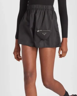 Prada COLECCIÓN FEMENINA^Pantalones Cortos De Re-nylon Con Pouch