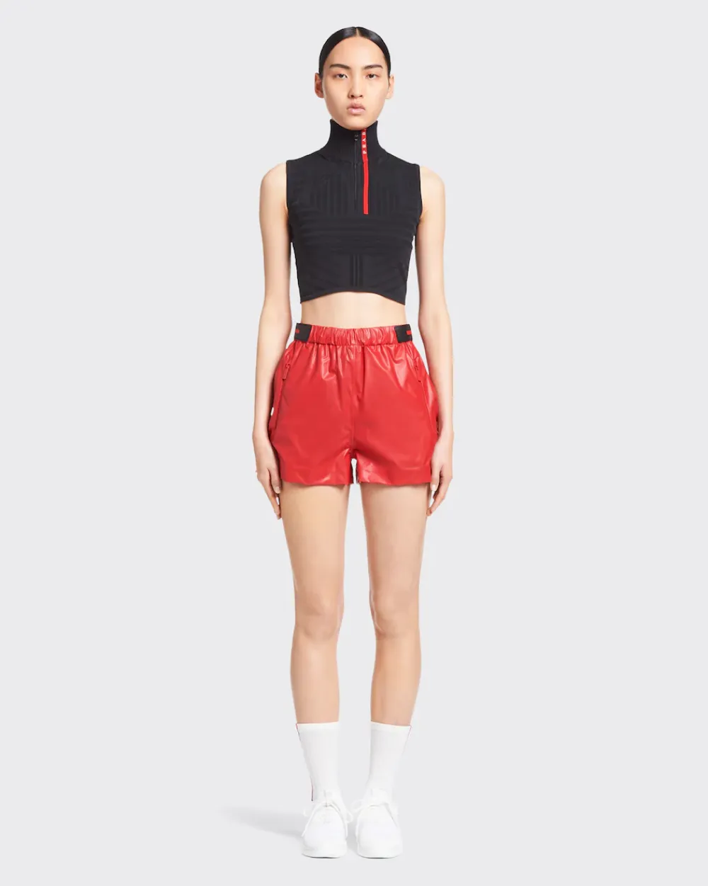 Mujer Prada ROPA^Pantalones Cortos De Re-nylon Ligero