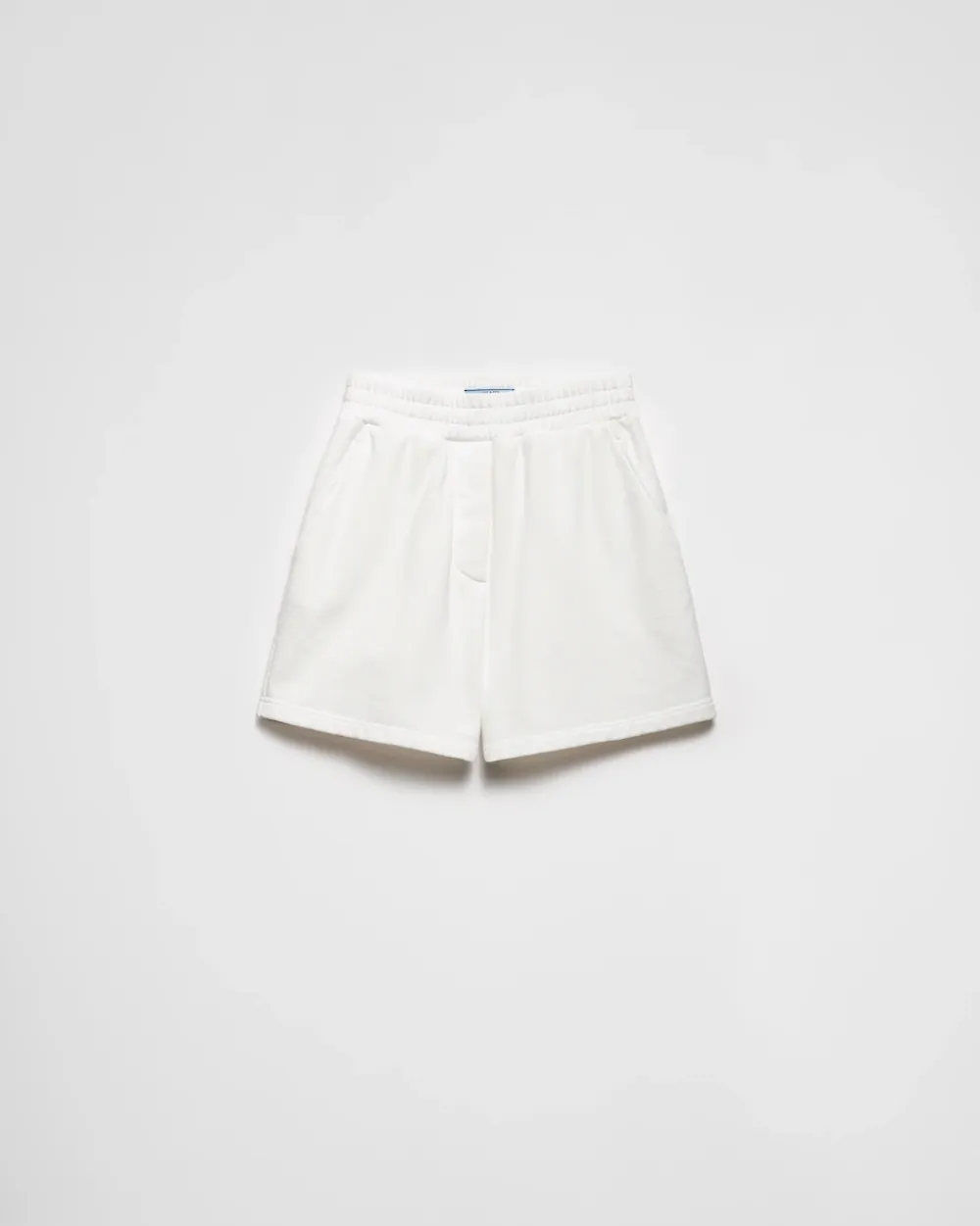 Mujer Prada CAMISETAS Y SUDADERAS^Pantalones Cortos En Felpa De Algodón